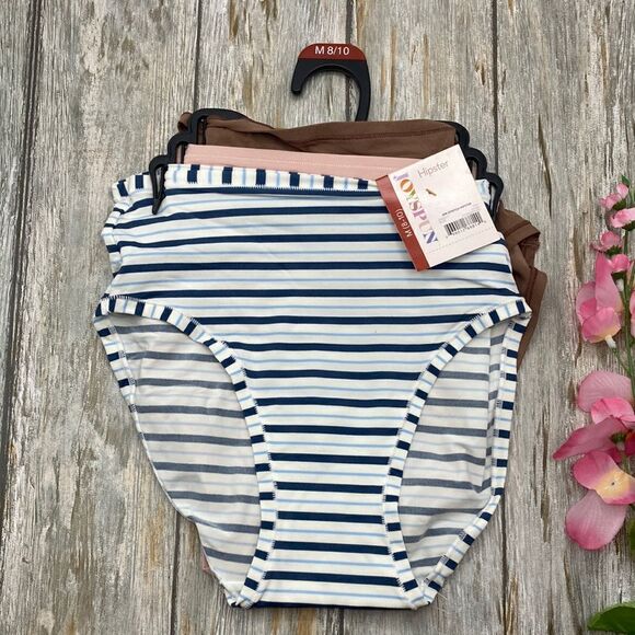 Women's Infinite Comfort Stretch Hipsters Panties Underwear 3-Pack Size M - Picture 1 of 4